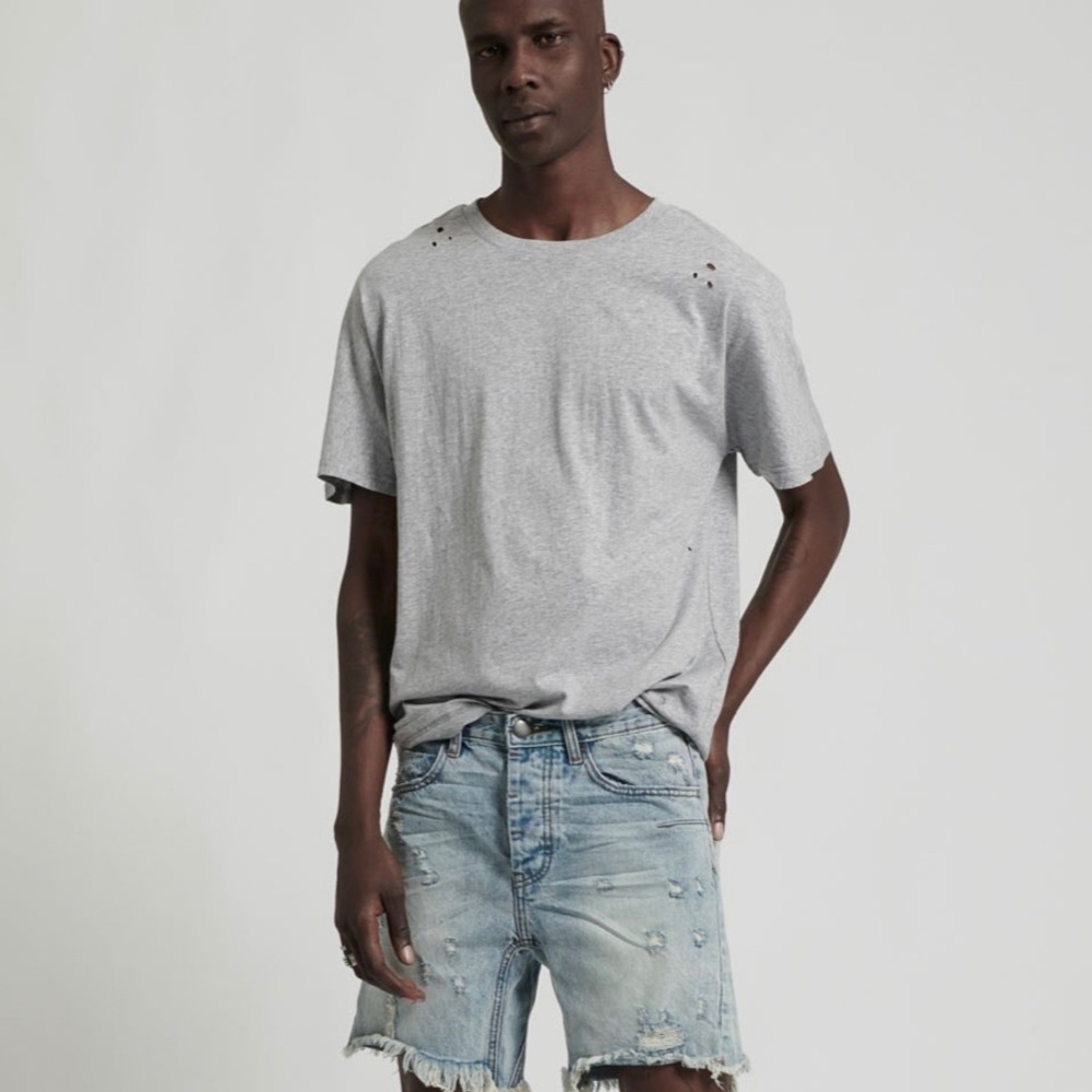 MENS ONE TEASPOON Cutoff Denim Shorts